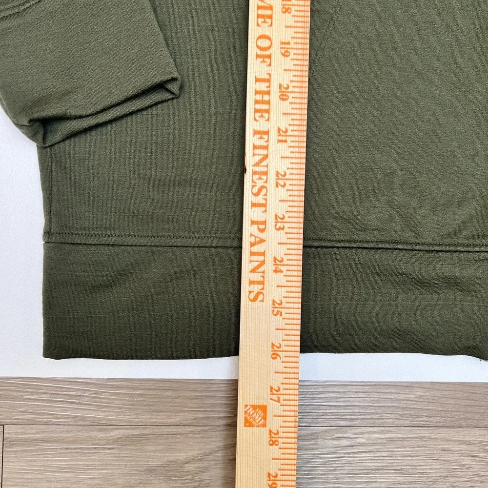Wool &Prince Ponte Travel Hoodie XL Dark Olive Men's Hoodie Merino Wool